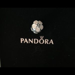 Pandora Pink Flower Charm Clip